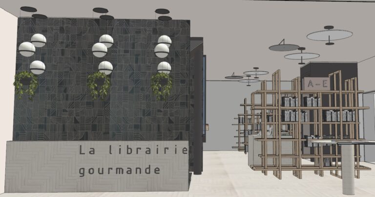 EBM - Design d'intérieur - Etude librairie paris 11
